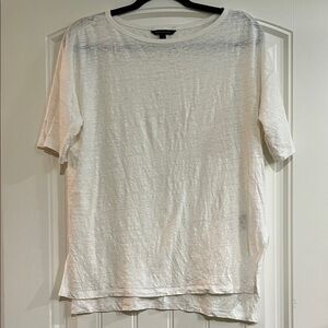 Banana Republic White Short Sleeve Tee